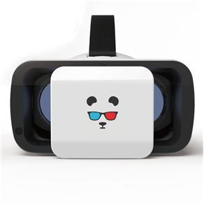 Óculos de Realidade Virtual 3D + Controle Bluetooth 3.0 - Modelo Mini 3.0 (Cor ) - Branco - Branco