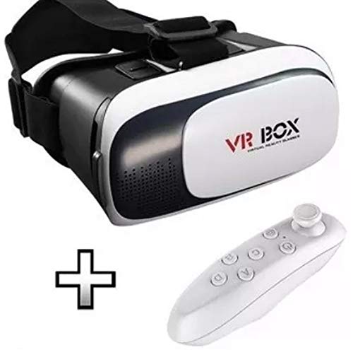 Oculos de Realidade Virtual 3D Vr Box + Controle Bluetooth