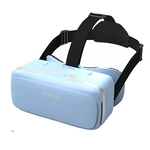 Óculos de realidade virtual 3D - VR. Modelo G04.Cor Azul. Composição: ABS, lentes em resina