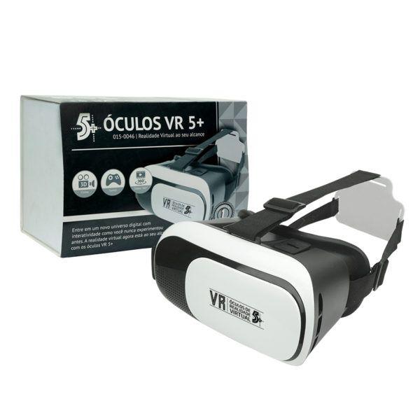 Oculos Realidade Virtual 3D - Branco, 5+, 015-0046, Branco/preto