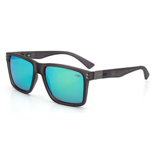 OCULOS SOL MORMAII CAIRO M0075D5985 FUME ESCURO FOSCO LENTE VERDE ESPELHADA - Mormaii