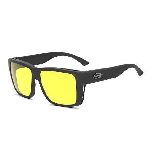 OCULOS SOL SOBREPOR MORMAII OVERLAP M0083A1403 PRETO FOSCO CINZA POLARIZADO - Mormaii