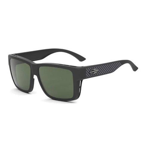 OCULOS SOL SOBREPOR MORMAII OVERLAP M0083AEZ89 PRETO FOSCO VERDE G15 POLARIZADO - Mormaii