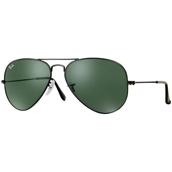 Óculos Solar Ray-ban Rb3025l L2823 Preto Metal Aviator Tam 58 - Ray Ban