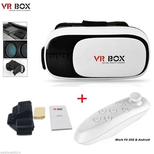 Óculos Vr Box Realidade Virtual 3D + Controle Bluetooth