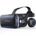 Óculos VR Magic Mirror c/fone de ouvido Realidade Virtual Android IOS Windows