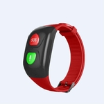 Old Men relógio inteligente GPS + WIFI Seguro Rastreador Bracelet Mulheres Heart Rate Monitor Banda SOS chamada pulseira impermeável Sport Smartband