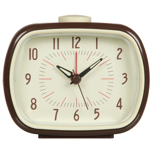 Old Times Relógio Despertador 9 Cm Marrom/cream