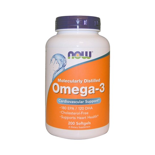 Omega 3 (200 Softgels) Now Foods - 180 Epa - 120 Dha