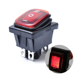 On-Off-On 6 Pin 12V Automóvel Embarcação Luz LED Rocker Toggle Switch Travamento interruptor à prova d'água