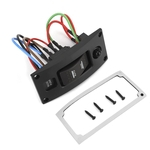 ON-OFF-ON luxo LED Rocker Bilge bomba Panel Switch & Circuit Breaker