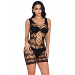 Ondulação da água Sexy amplia oco sexy net Vestido Pijamas 8920