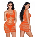 Ondulação da água Sexy amplia oco sexy net Vestido Pijamas 8920