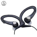 Original Audio Technica ATH-SPORT1iS In-ouvido com fio Esporte fone de ouvido controle com fio com IPX5 impermeável para IOS Smartphone Android