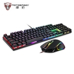 Original Motospeed CK888 NKRO Interruptor Azul 104 Teclas de Jogos Mecânicos Teclado e Mouse Combo para Gaming Set Teclado Profissional