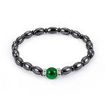 Ornamento da mão magnético pulseiras Preto Bluestone Verde Opal Mulheres Homens Anti-fadiga Gostar