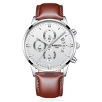 FLY Ornamento de pulso luminoso Homens Elegante relógio de quartzo Negócios Estilo Aço Watchband