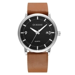 OUKESHI Moda Casual Luxury Analog de quartzo das mulheres dos homens rel¨®gios de quartzo GD130