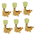 Ouro 6 Peças Fechado Guitarra Elétrica Tuners Tuners Pegs Tuning Chaves 6r