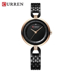 Ouro Curren Women Watch Fahion Multifuntional Impermeável Relógios De Quartzo Rosa