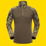 Outdoor Sports militares de camuflagem caça roupa soldados de combate tático T-shirt t-shirt longos da luva de rã