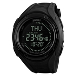 Outdoor World Time Compass Sports Men 50M impermeável Luminous Assista Digital