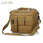 Outlife Outdoor Tablet Pacote Tactical Messenger Bag Militar Waterproof Camouflage Handbag