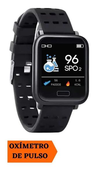 Oximetro de Pulso Medidor Oxigenio Relógio SmartWatch Tomate MTR-23