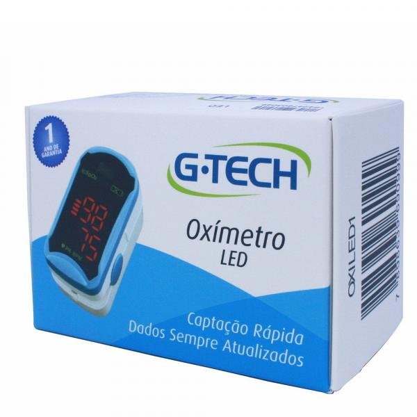 Oxímetro Digital de Dedo Medidor de Saturação de Oxigênio - G-tech