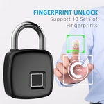 P30 Fingerprint Cadeado anti-roubo inteligente Keyless Lock para bagagem da mala de viagem Mochila Bloqueio eletrônico