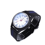 P01 relógio analógico relógio de quartzo de silicone à prova d'água Quartz Masculino