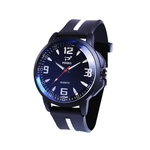 P08 Simples Masculino Quartz Strap Watch Silicone impermeável relógio de quartzo analógico