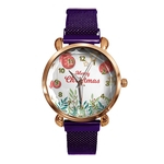 Padrão BK41-8 Women Watch Quartz Movimento de Natal design delicado presente de aniversário ímã Buckle