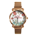 Padrão BK41-8 Women Watch Quartz Movimento de Natal design delicado presente de aniversário ímã Buckle