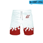 Mshop Padrão Moda Unissex Janpanes Estilo Shorts Naruto Shorts Impressão Digital