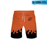 Padrão Moda Unissex Janpanes Estilo Shorts Naruto Shorts Impressão Digital