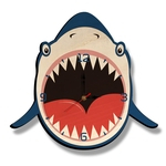 Padrão tubarão de madeira relógio de parede criativa Assista Sala Quarto Kindergarten Decor