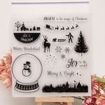 Padrões Winter Series Transparente do Natal Selos de Silicone Definir para o Cartão de Diy Fazendo Presentes Artesanais Decorativas