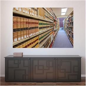 Painel Adesivo de Parede - Biblioteca - 348pnp