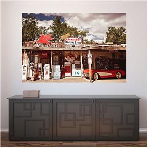 Painel Adesivo de Parede - Carro Vintage - 285pnp