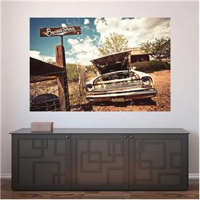 Painel Adesivo de Parede - Carro Vintage - 286pnp