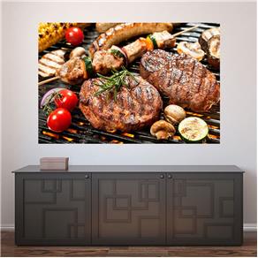 Painel Adesivo de Parede - Churrasco - 489pnp