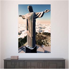 Painel Adesivo de Parede - Cristo Redentor - 556pnp