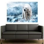 Painel Adesivo de Parede - Urso Polar - 228pnp