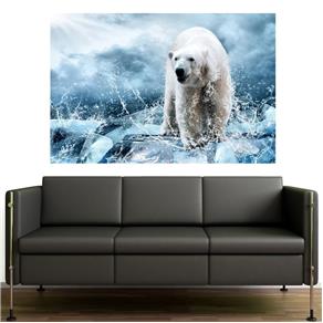 Painel Adesivo de Parede - Urso Polar - N3228