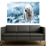 Painel Adesivo de Parede - Urso Polar - N2228