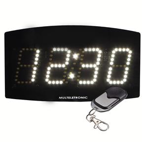 Painel Relógio LED de Alta Visibilidade Multeletronic Fumê