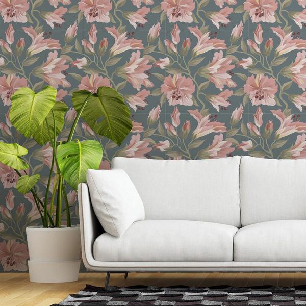 Papel de Parede Adesivo Floral IV - Tendenci