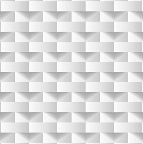 Papel de Parede Bobinex Dimensoes Branco Abstrato 3d Bobinex Formas