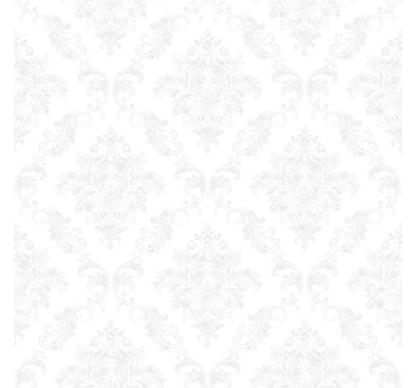 Papel de Parede Damask Branco Renascer